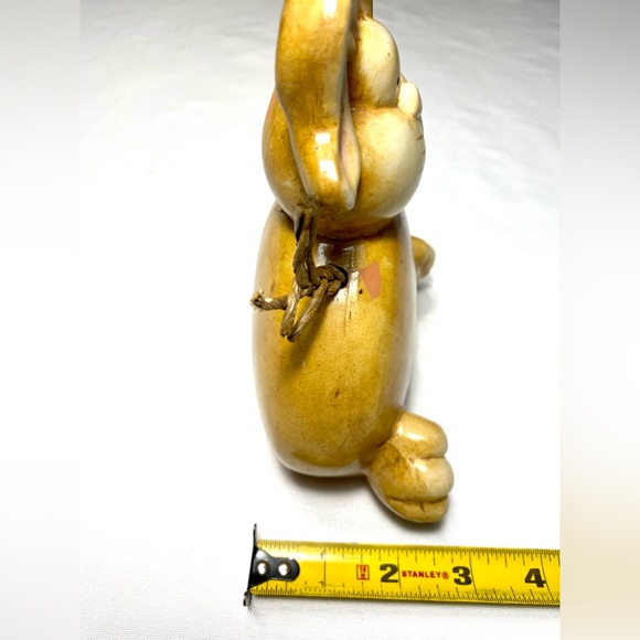 Ceramic Bunny Rabbit with straw legs Home decor from Europe Souvenir - Picture 11 of 11